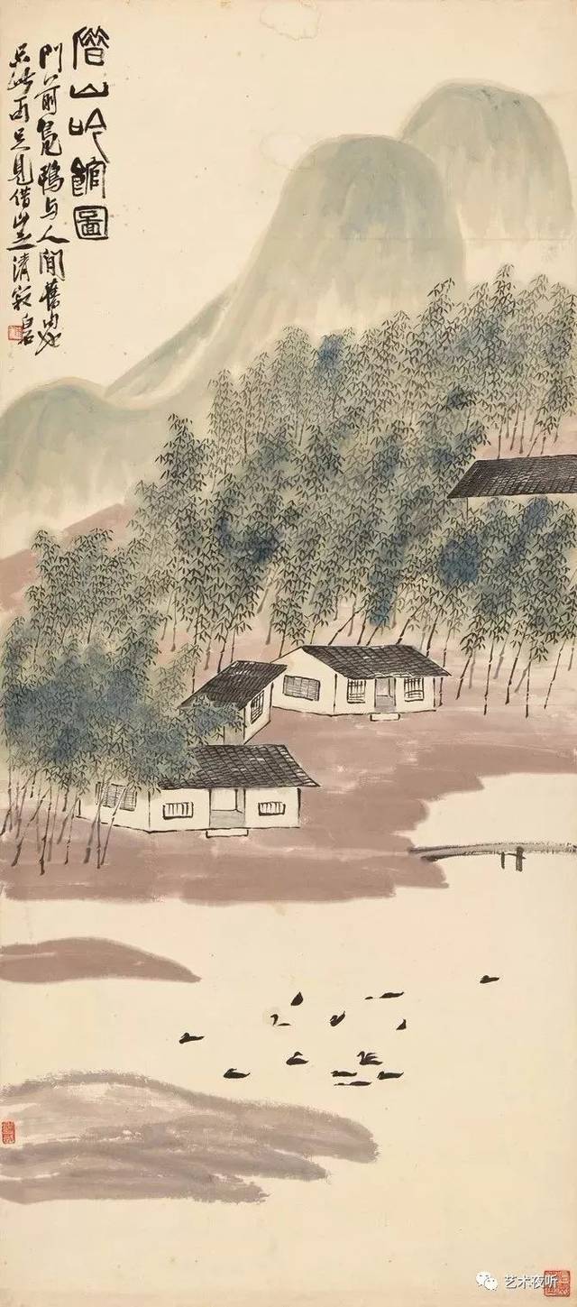 齐白石山水画,懂的人少,骂的人多
