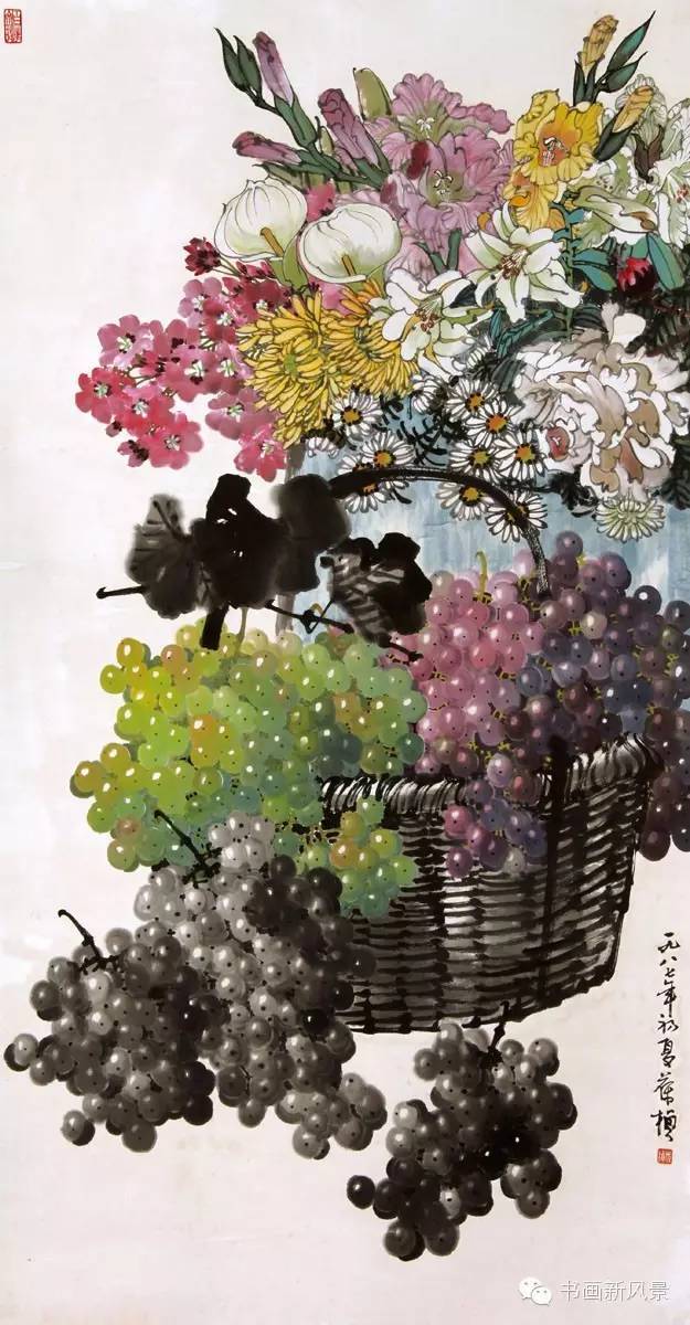 国画中最美的葡萄都在这里了！大饱眼福！_搜狐网