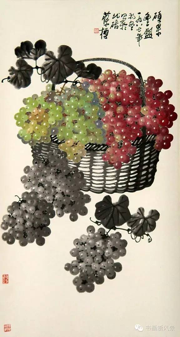 国画中最美的葡萄都在这里了！大饱眼福！_搜狐网