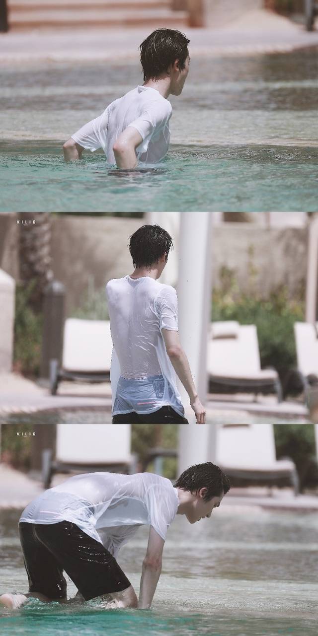 多图预警 !阿廷湿身玩耍露诱人腹肌