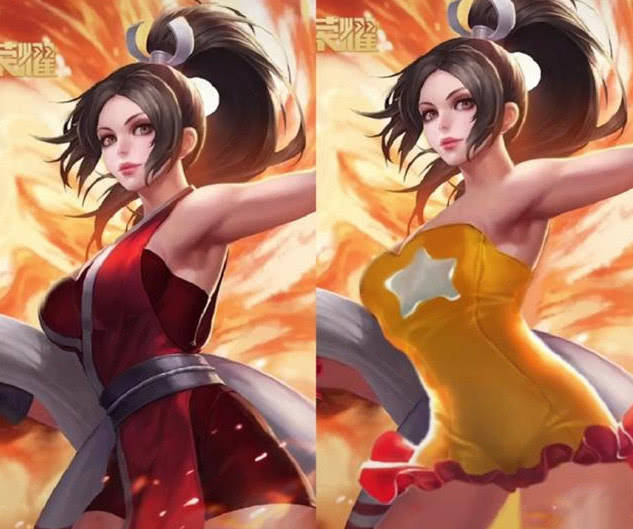 王者荣耀:峡谷英雄女装照曝光,李白到哪都是焦点,阿离还穿短裙
