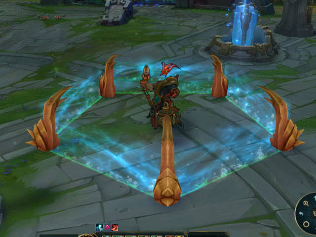 细看锤石的5款大招特效,死兆星阴森恐怖,伴生皮肤乐趣无穷