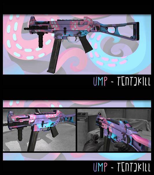 少女粉粉 csgo创意工坊皮肤之tentakill系列皮肤