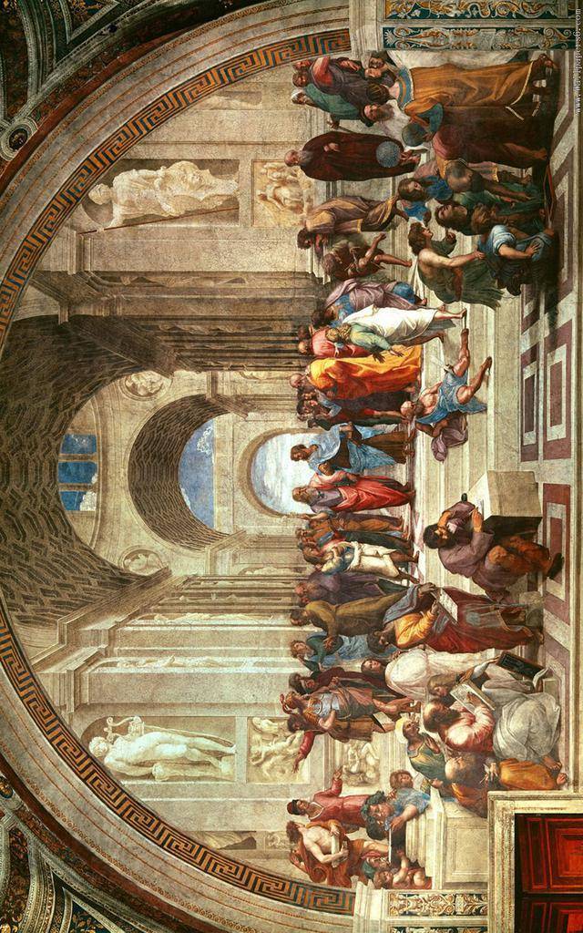 收藏|世界名画《雅典学院》