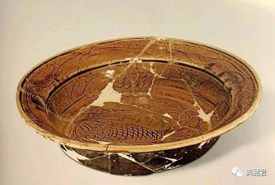磁州窯 中国古美術 骨董 宋~元 鉄絵鉢※7 磁州窯 鉄絵花草文 小壺 仙遊洞