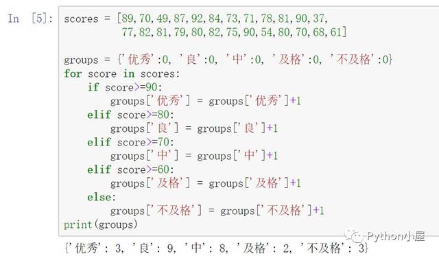 Python计算标准分数 Python花式编程 考试成绩分类统计 3种方法 简明教程