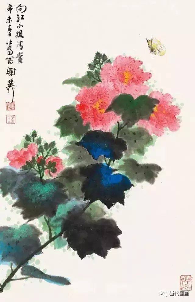 近现代名家笔下的芙蓉花