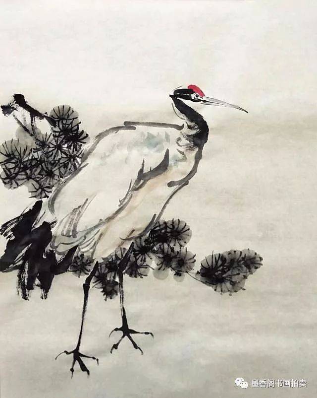 画仙鹤脖子是关键,怎样画出有力度的弯曲需要技巧!看了就知道