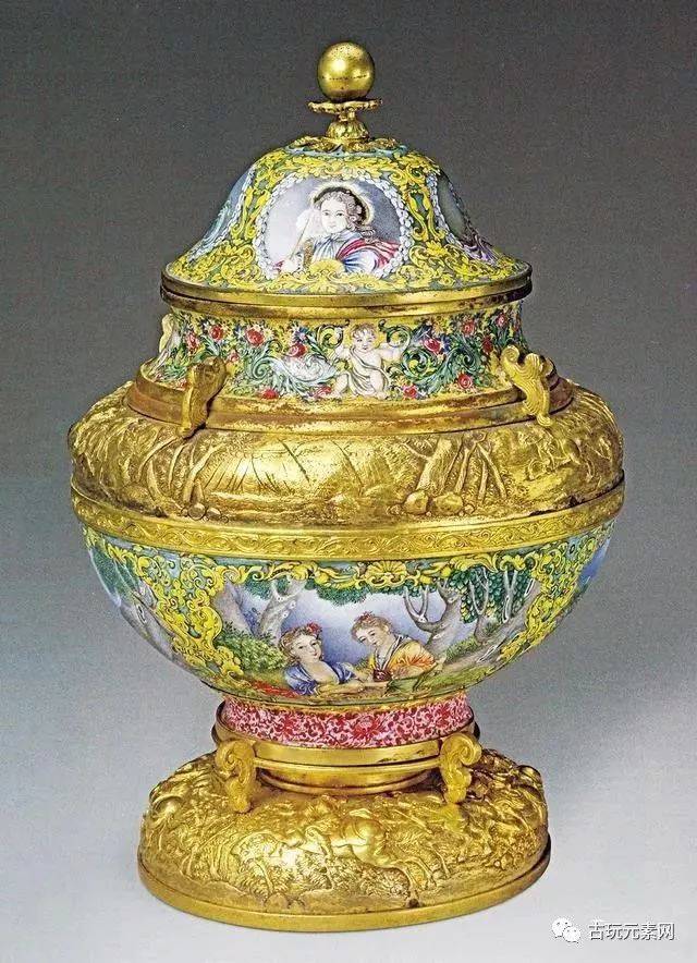 从珐琅彩瓷西洋人物画，看乾隆朝清宫御制瓷的别样特色！_风景