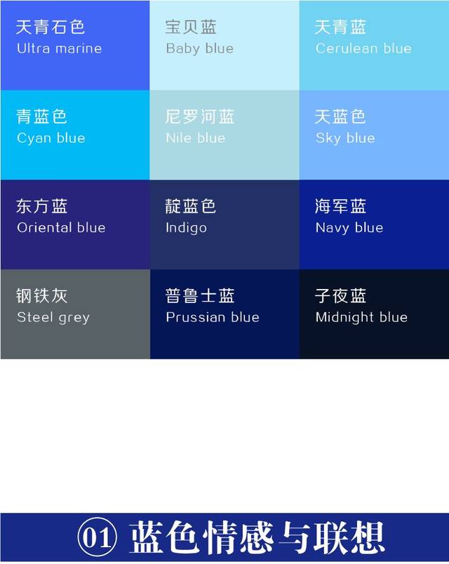 配色攻略蓝色篇