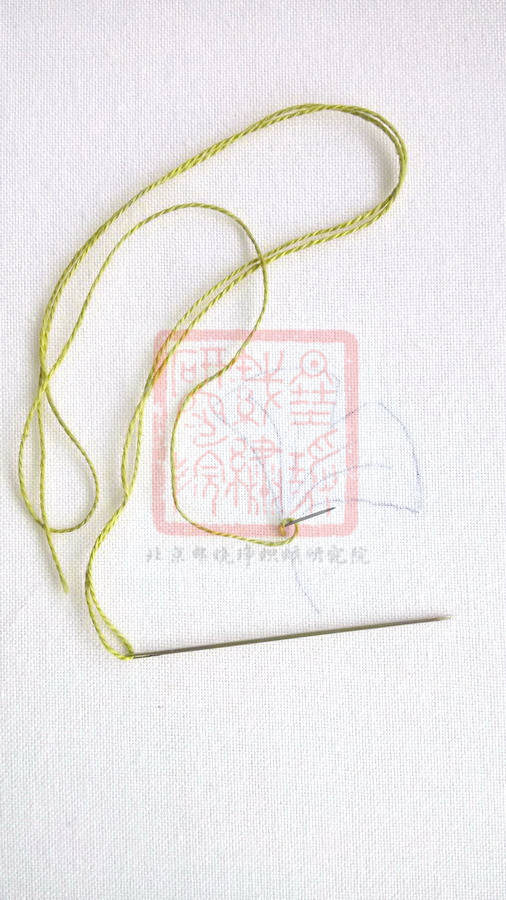 刺绣中的"双螺旋"针法——中国刺绣针法之拉锁针