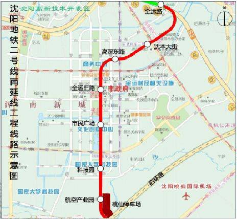 沈阳地铁2号线南延线图片