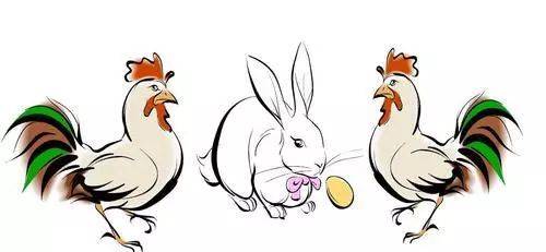 鸡兔同笼绘画图片