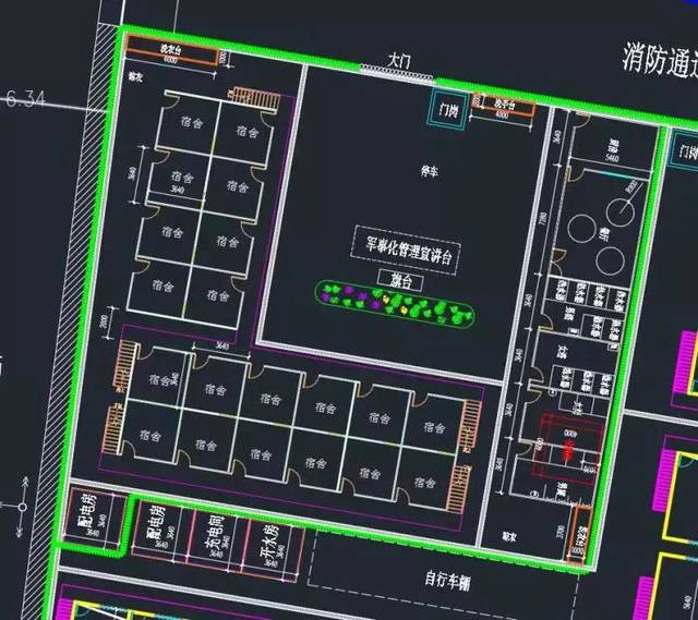 余杭新希望项目在即将进场前在施工组织设计中对临建按半军事化实施