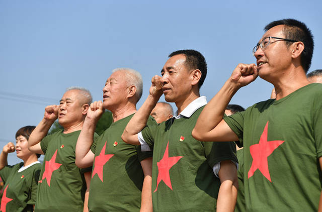 退伍不褪色顺义退伍老兵主题党日祝福祖国