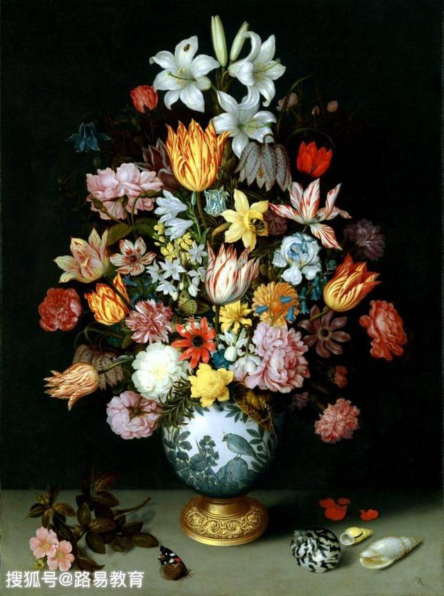 万历花瓶静物画_AWan-Li Vase-安布罗修斯·博沙特_搜狐网