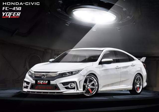 全新honda civic外观功能性套件:fc-450