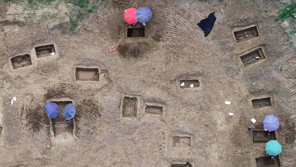 遗址周边,约3000年前,这一区域是商周时期重要诸侯国邓国的国都邓城