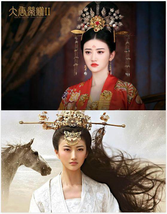 杨幂唐嫣刘诗诗赵丽颖热巴杨颖,女星古装红衣