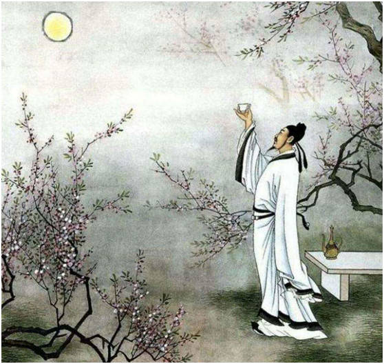 舞起剑来,一剑挥去,斩断了半尺月光,也将自己的背影融入了大半个大唐