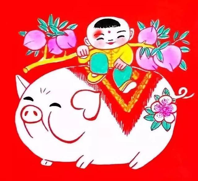 【广阔天地】农民画里的猪年真热闹!喜气洋洋!_手机搜狐网