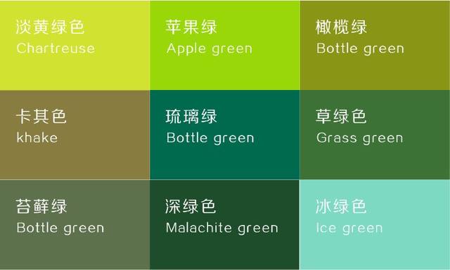 绿色是属于大自然的色系,是最常见的颜色,很容易让人联想到清新,健康