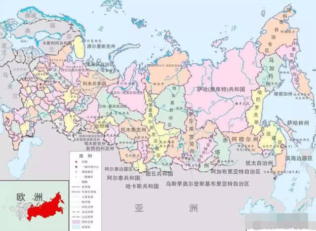 俄罗斯萨哈林州地图图片