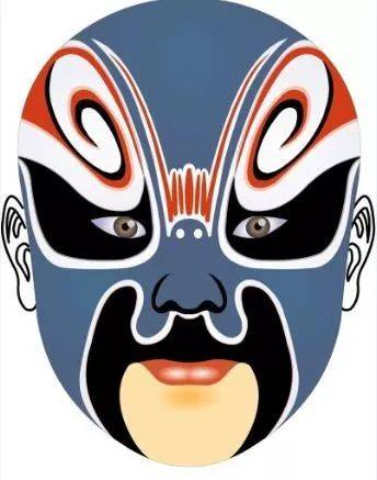 该诗句来源京剧脸谱:君不闻"红脸关公,白脸曹操,黑脸张飞,蓝脸的郭尔