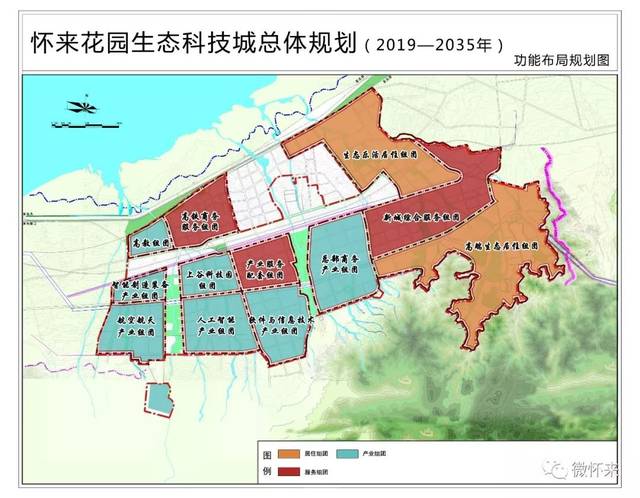 【规划】怀来花园生态科技城规划曝光,2035年人口可达42万