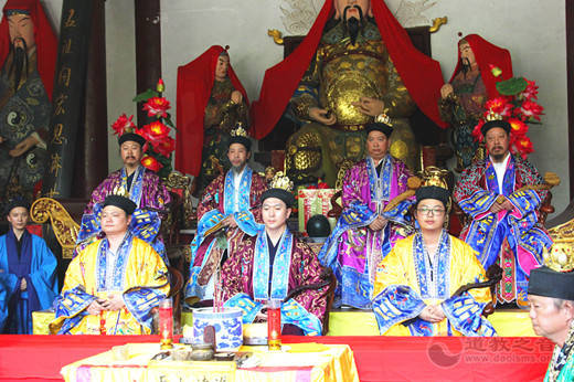 己亥年湖北省蕲春普阳观举行全真龙门派高功拨职大典