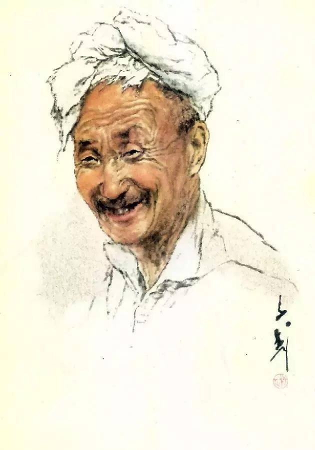 书画名家王子武的国画人物肖像画