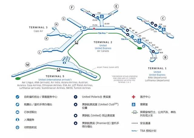 芝加哥机场地图