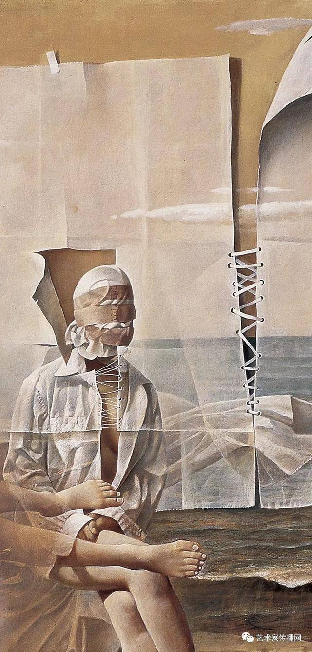 李晓刚用坦培拉油画混合画法画出的人体画,真是惊艳