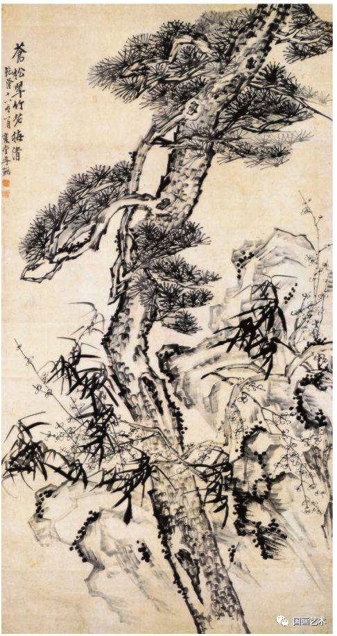 中国画家 黎振欧 寒共図 松竹梅 松竹梅図 - 京都国立博物館 館蔵品データベース