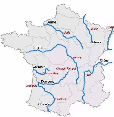 法国水系图图片