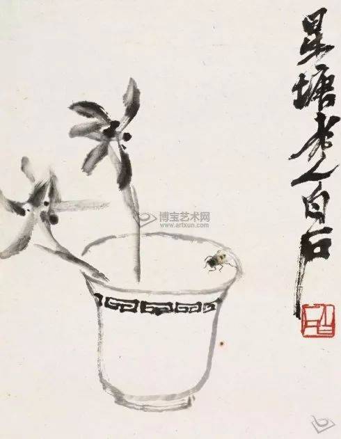 国画兰:齐白石笔下的兰花