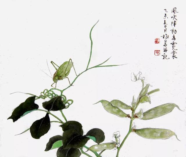 一花一世界,一动一生活,他的果蔬工笔草虫惹人喜爱