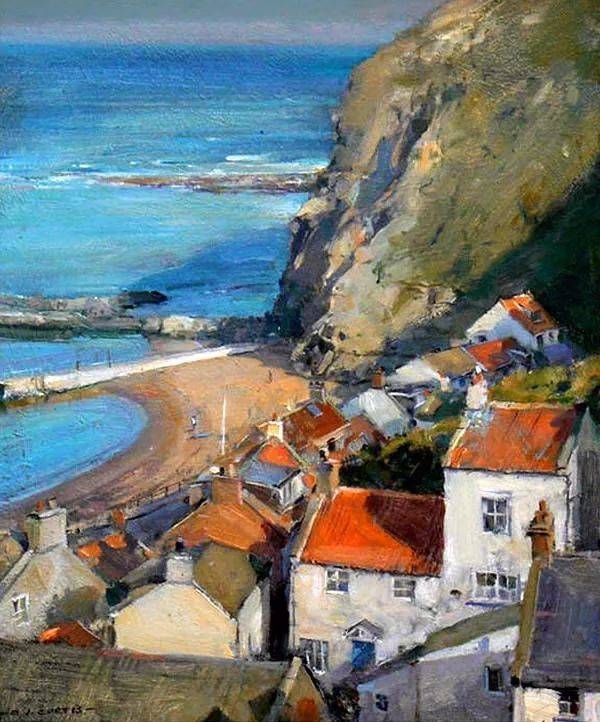 英国画家理查德 色彩通透的风景画,美醉心了!