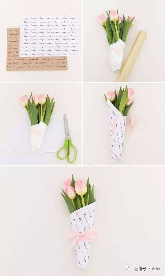 一枝花简单包装步骤图片