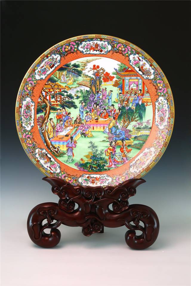 欧洲贵族的珍品,丝路上行走的广彩,大饱眼福