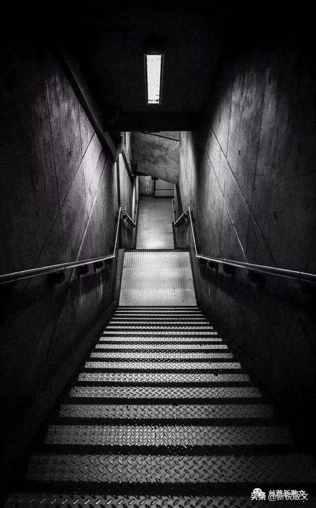 黑黑的楼道,每当有危险存在,都有一束光投过来