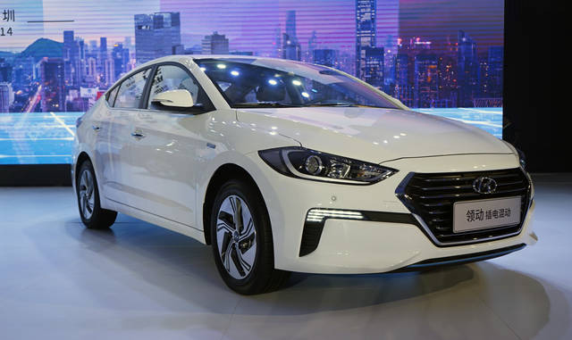 纯电续航超80公里 价格实在 北京现代领动phev上市实拍