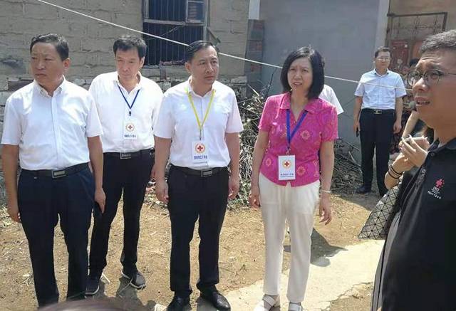 济宁红会会长,邹城市赵洪新市长,邹城市红会会长,应急局刘玮副局长在