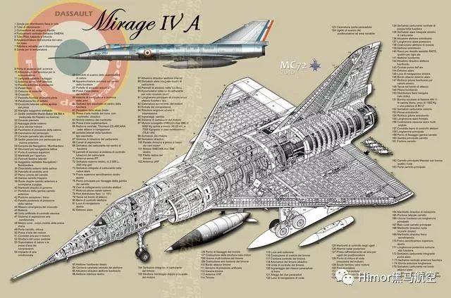 34种大型军用飞机结构剖面图