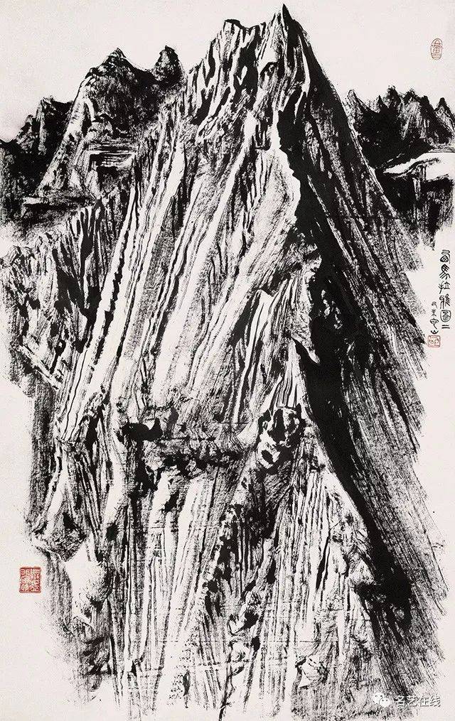 画家张仃山水画精品图片