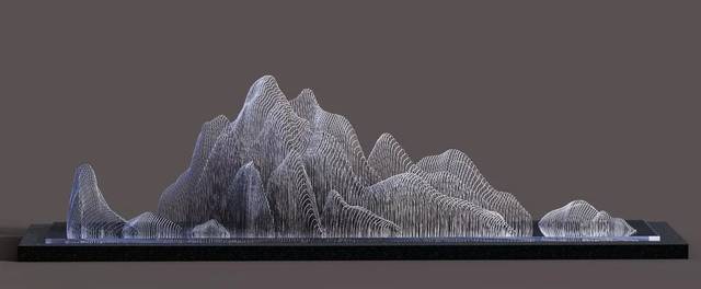 线性山水 | 黄齐成雕塑作品_手机搜狐网