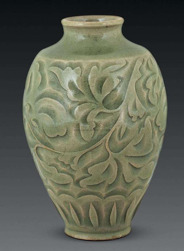 耀州窯青磁人物図花入 宋時代まとめて4点 如何鉴定金代磁州窑_搜狐网