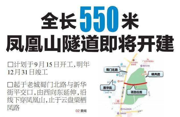 全长550米,广元凤凰山隧道即将开建_手机搜狐网