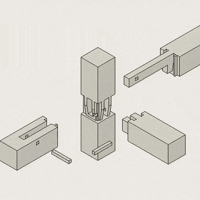 榫卯结构全套动画,叹为观止!