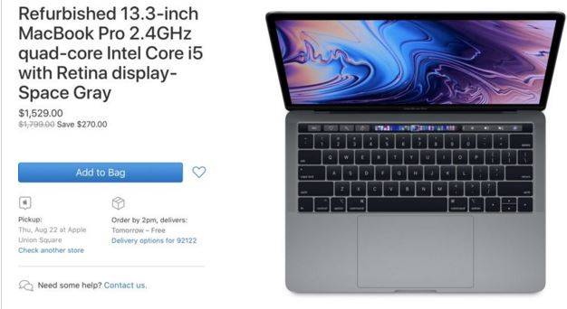 美国苹果商城开始出售官翻版2019款13/15英寸MacBook Pro_手机搜狐网